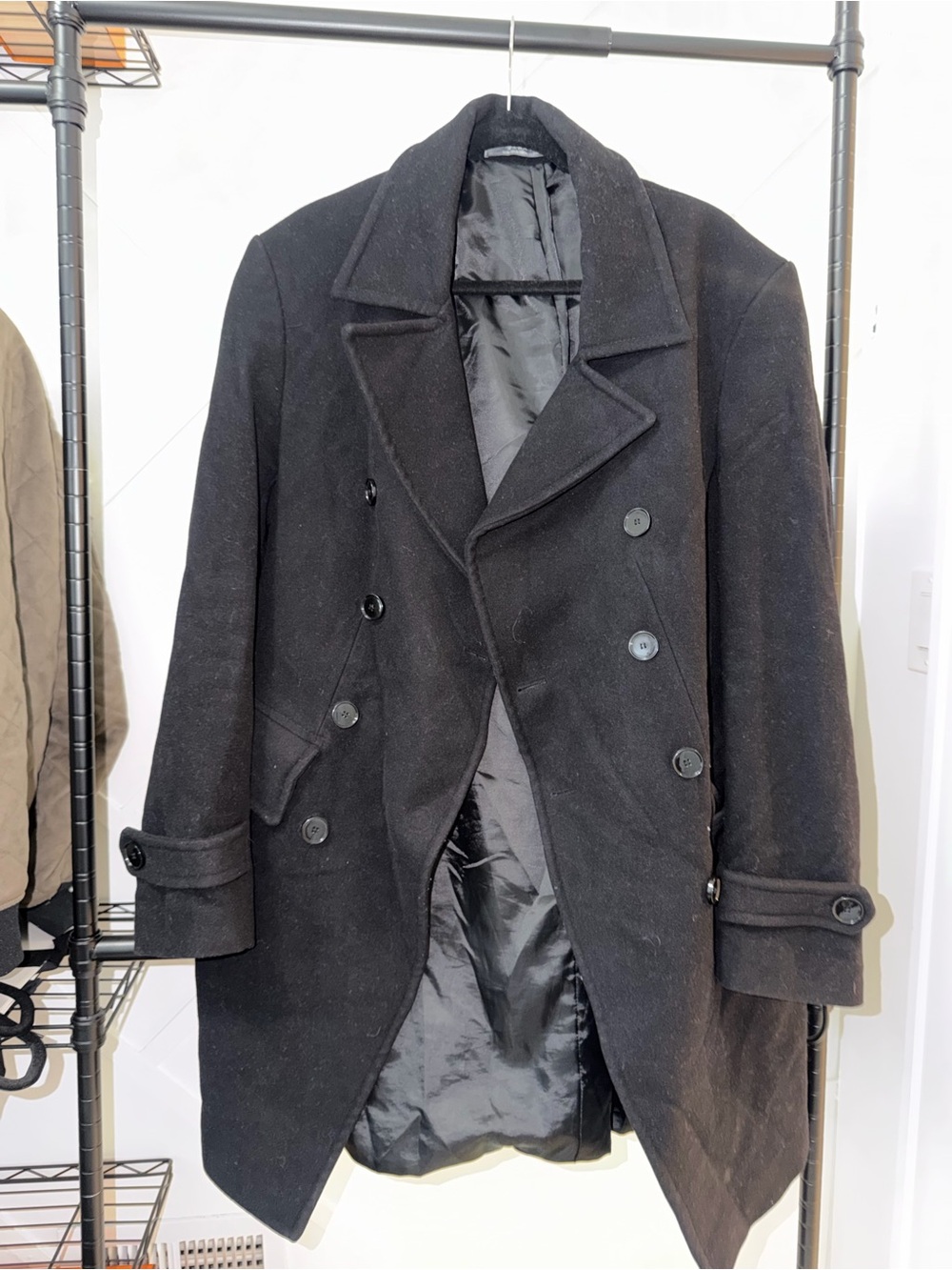 Zara Man - Double Breasted Wool Coat
